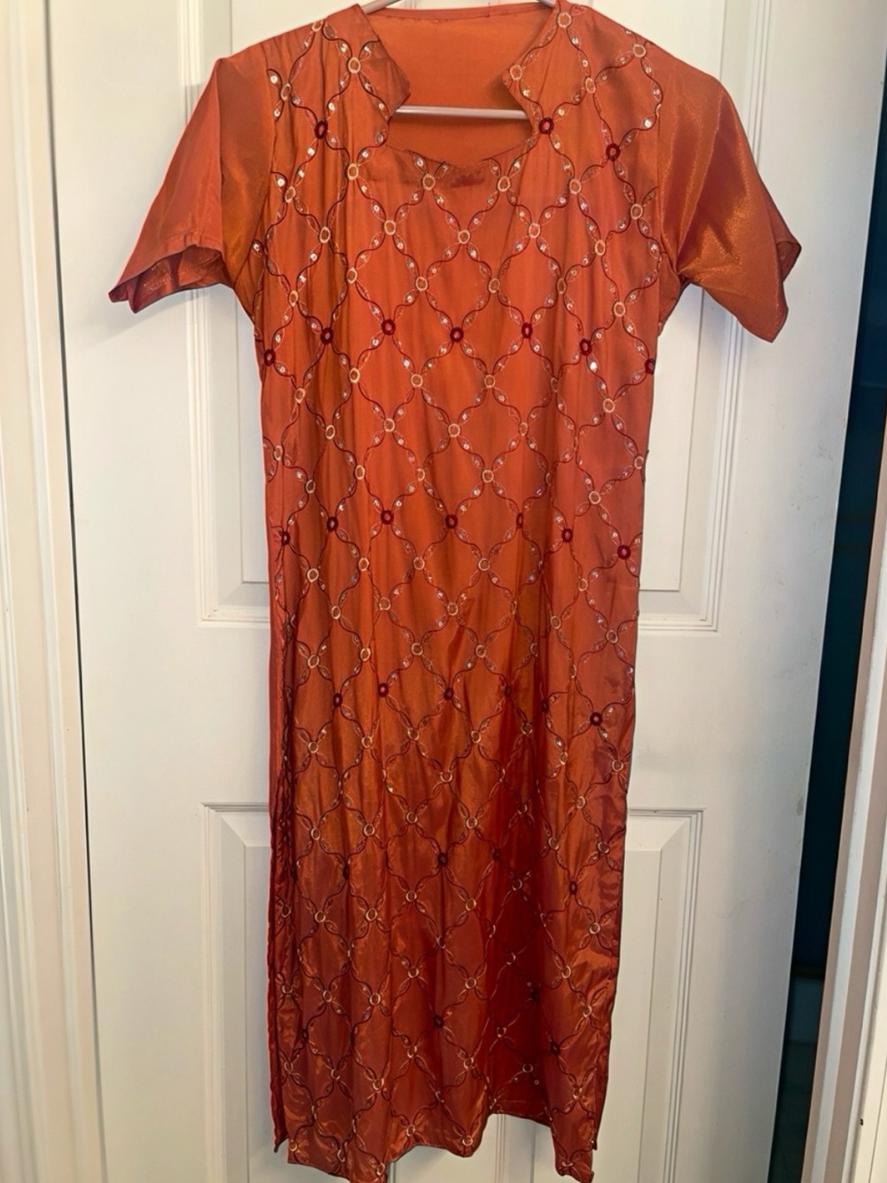 Beautiful Vintage Y2K embroidery kurti handmade dress.